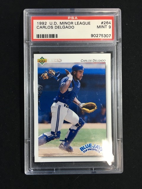 PSA Graded 1992 Upper Deck Minor League Carlos Delgado Rookie Card 