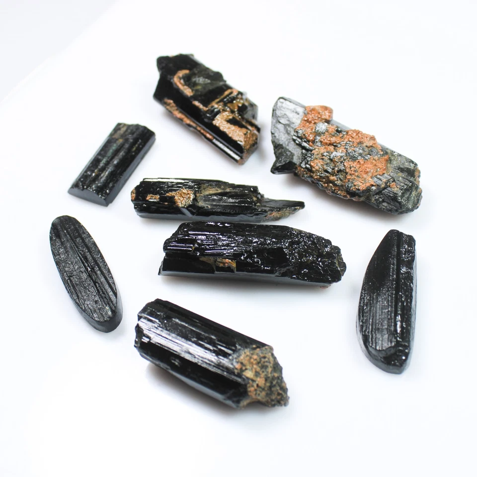 天然黑色碧玺粗糙批量用于切割 27-50 毫米,尺寸来自巴西 — 第 4/4 张图片