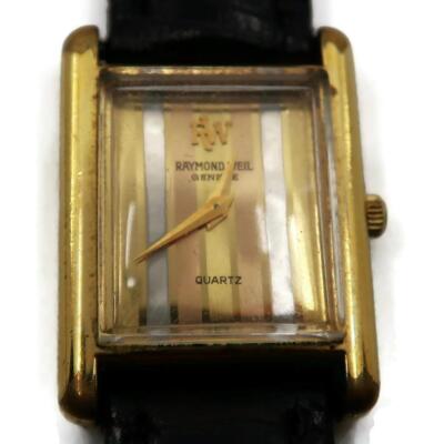 Raymond Weil 9006 18k Gold Electroplated Ladies Tank Dress Watch