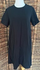 NWOT Everlane Short Sleeve Tee Crew Neck Sheath Dress, Black White, Size 2