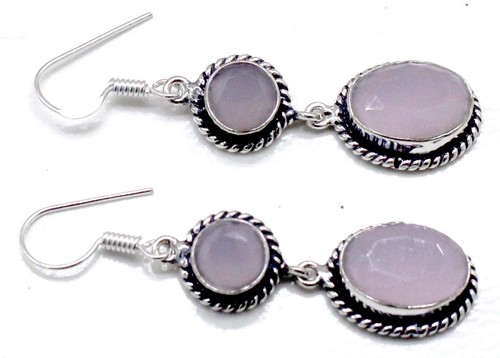 Boucles D'oreilles Artisanales En Argent 925 Avec Pierre D'onyx Noir – Style Pendantes élégantes