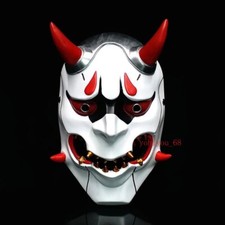 Japanese Hannya Devil Demon Oni Samurai Prajna Props Full Face Cosplay Mask New
