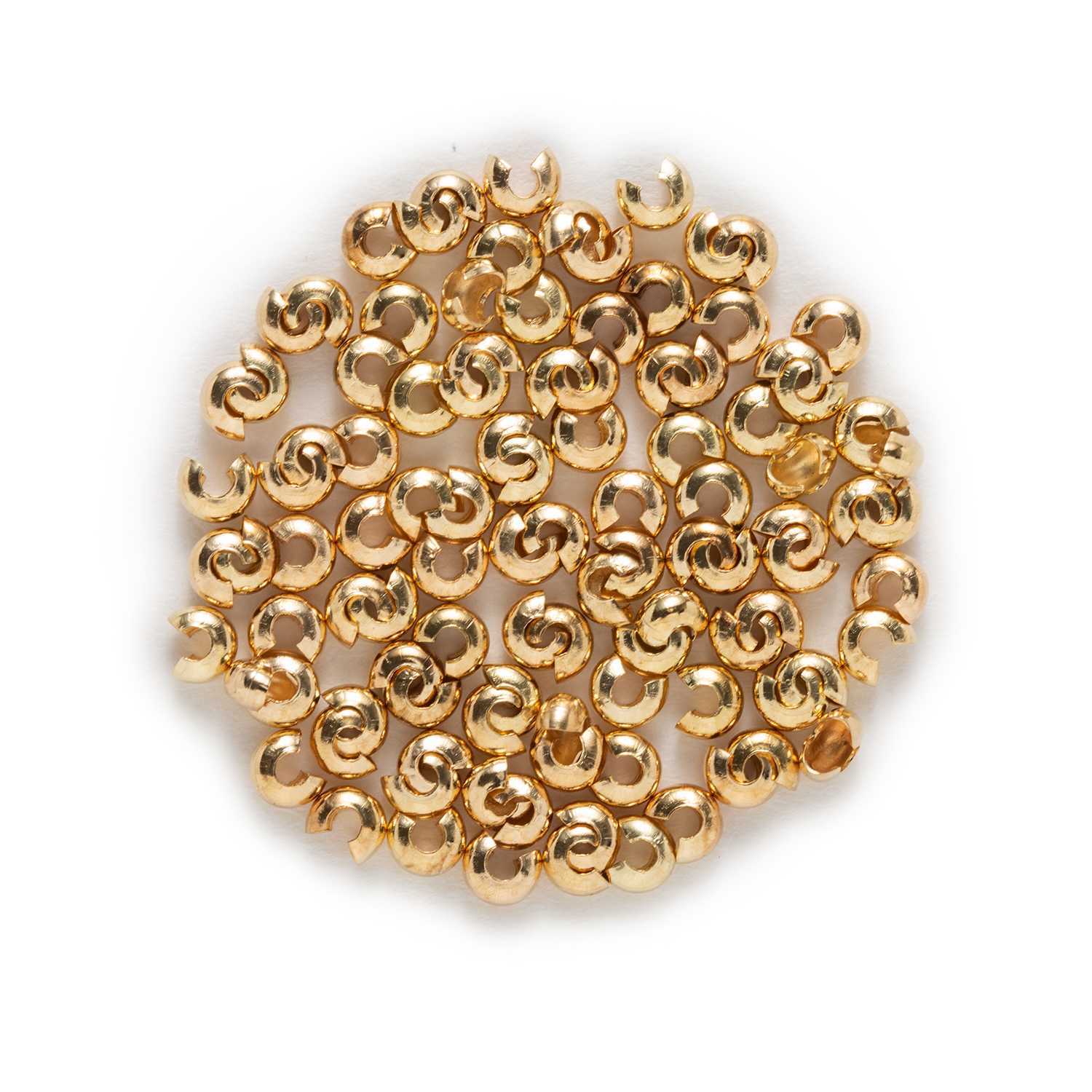 100 Piece Crimp Bead Covers Findings Jewelry Making Accessories 35mm eBay