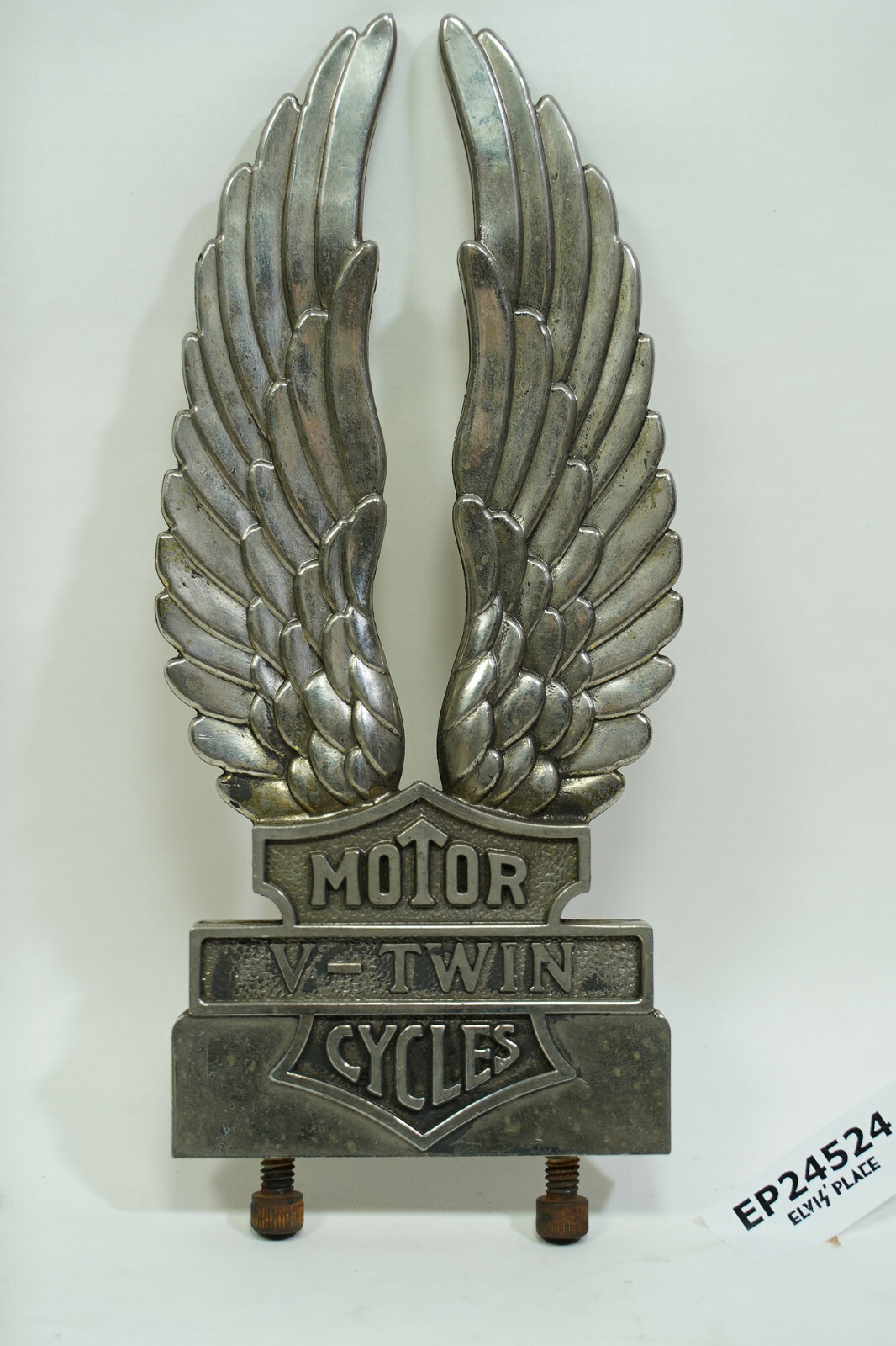 sissy bar insert Eagle wings Bar & Shield Harley FXR Softail Shovelhead ...