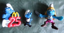 Schlümpfe Peyo Figuren,1 Ferrero Fußball + 2 von McDonalds u. a. die Schlumpfine