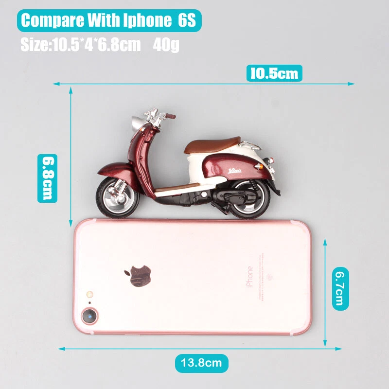 1/18 Scale Welly YAMAHA VINO YJ50R Scooter Moto Road Bike Toy Motorcycle Model - Image 3 of 4