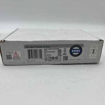 Lecteur De Carte Clavier HID SIGNO 40 40NKS-00-000000 Noir - Neuf Sans Boîte