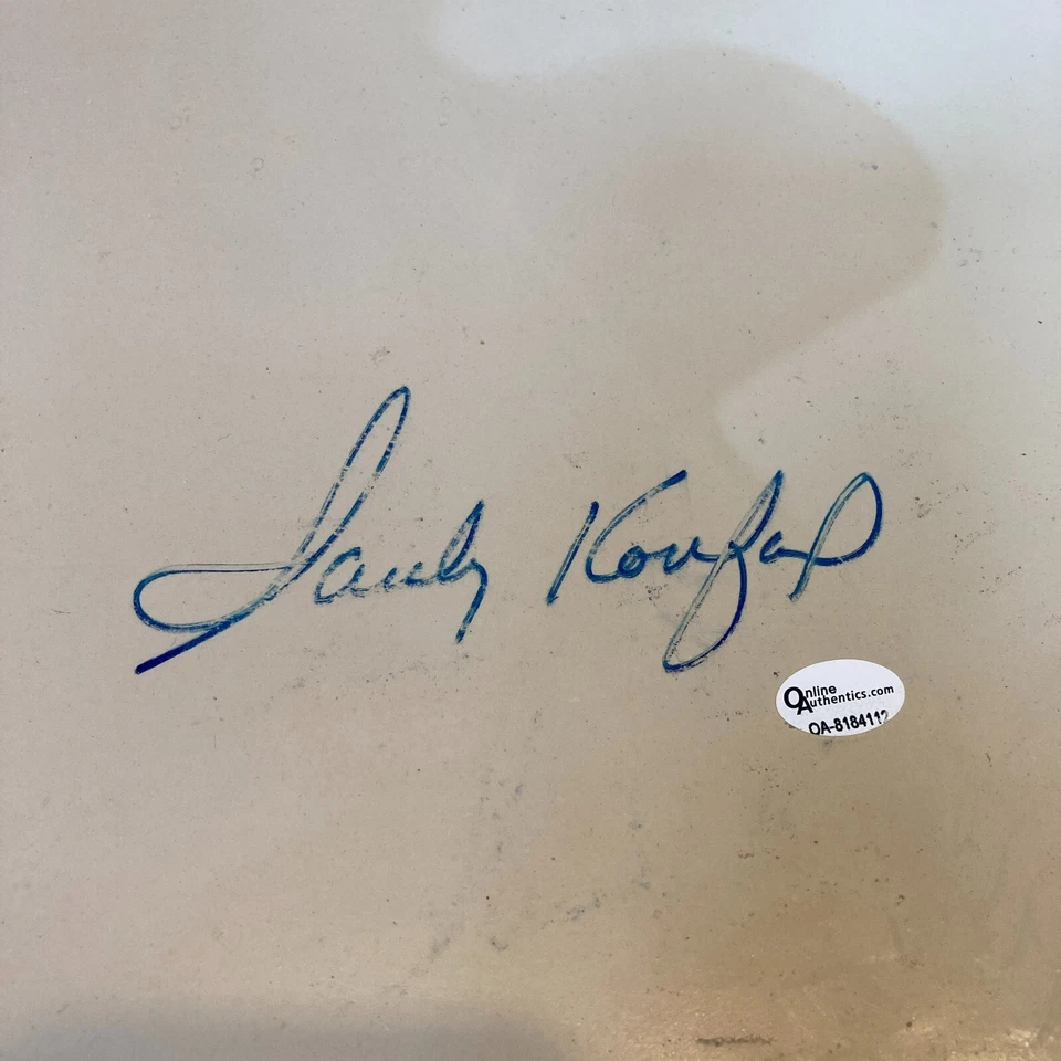 Sandy Koufax Signed Full Size Home Plate Base PSA DNA  - Image 2 of 4