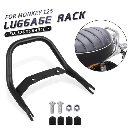 Rear Passenger Grab Bar Handle Armrest For Honda Monkey 125 Z125 2018-2024 Black - Picture 1 of 9