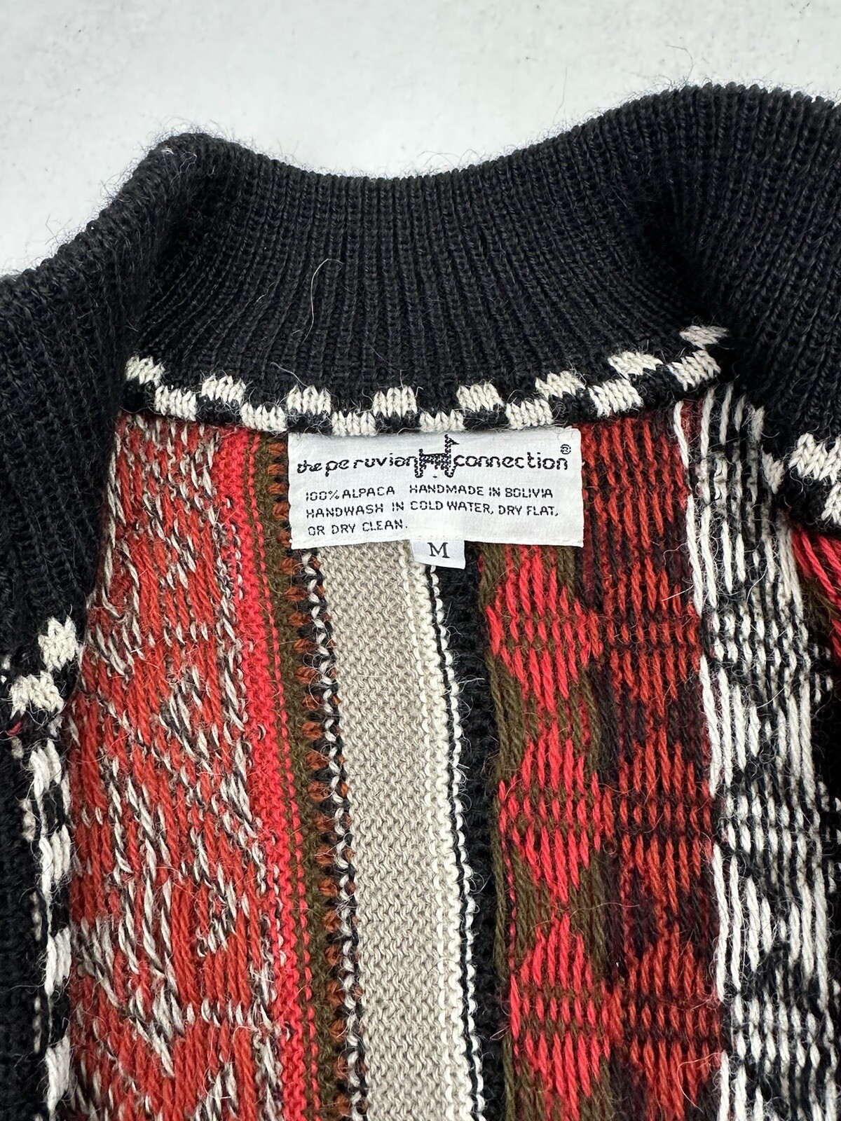 Peruvian Connection 100% Alpaca Button Sweater Si… - image 5