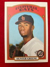Hunter Greene 2021 Topps Heritage Minor League 63 Louisville Bats Cincinnati Red