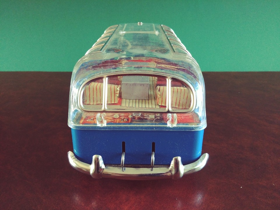 ANCIEN JOUET TOLE CIJ CAR RENAULT made in France vintage MINIATURE BUS