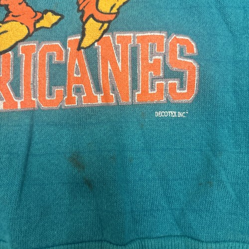Vintage University Of Miami Hurricanes Crewneck Size Youth Small 6-8 USA Made - Picture 3 of 6