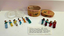 VINTAGE Guatemala Mini Worry Dolls  Containers/10 dolls/2 boxes