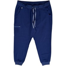 FIGS Zamora Jogger Scrub Pants Navy Blue Technical Collection XL W18SW2005