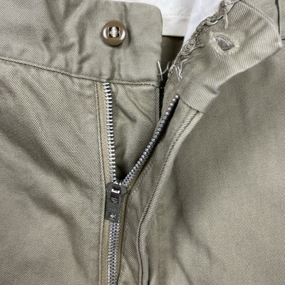 Vintage 60s US Military Cotton Khaki Chino Pants Trousers Men