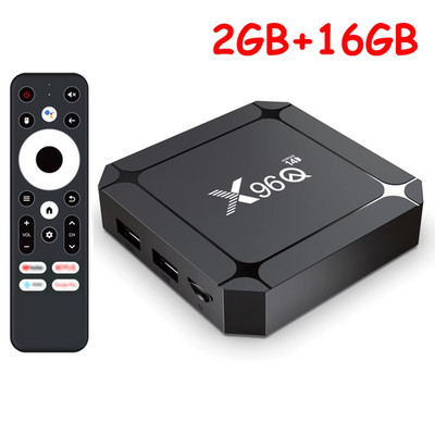 Smart TV Box Android 14 TV BOX X96Q RK3518 Quad Core TV Box Support 4K WIFI6 Med