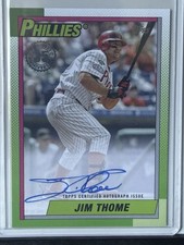 Jim Thome - 2025 Topps Series 2 - 1990 35th Anniversary On-card Auto 90A-JT