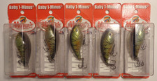 Lot 5 New Mann's Bait Company Baby 1-Minus Discontinued Crankbait Fishing Lures