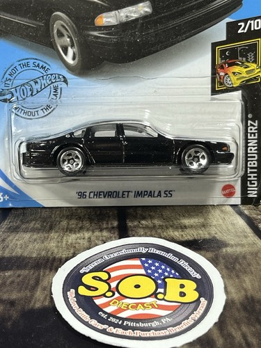 Hot Wheels 1996 Chevrolet Impala SS Black Diecast Sealed USED NM Condition