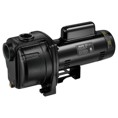VEVOR 2 HP Shallow Well Jet Pump 230V 5200 GPH Cast Iron Garden Irrigation Pump