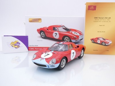 CMC M-261 # Ferrari 250 LM #7 Winner 12h Reims 1964 '' G Hill - Jo Bonnier '' 1:18