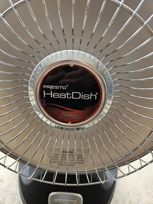 Presto Heat Dish Parabolic Electric Heater 1000W 120V 0792601 Tested Works