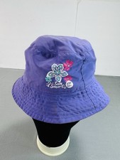 Aqua Leisure Bucket Hat Purple Sun Smart UPF 50+ Floral One Size Kids