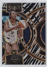 2024 Panini Select WNBA Premier Level Zebra Prizm Jaelyn Brown #181 ld5