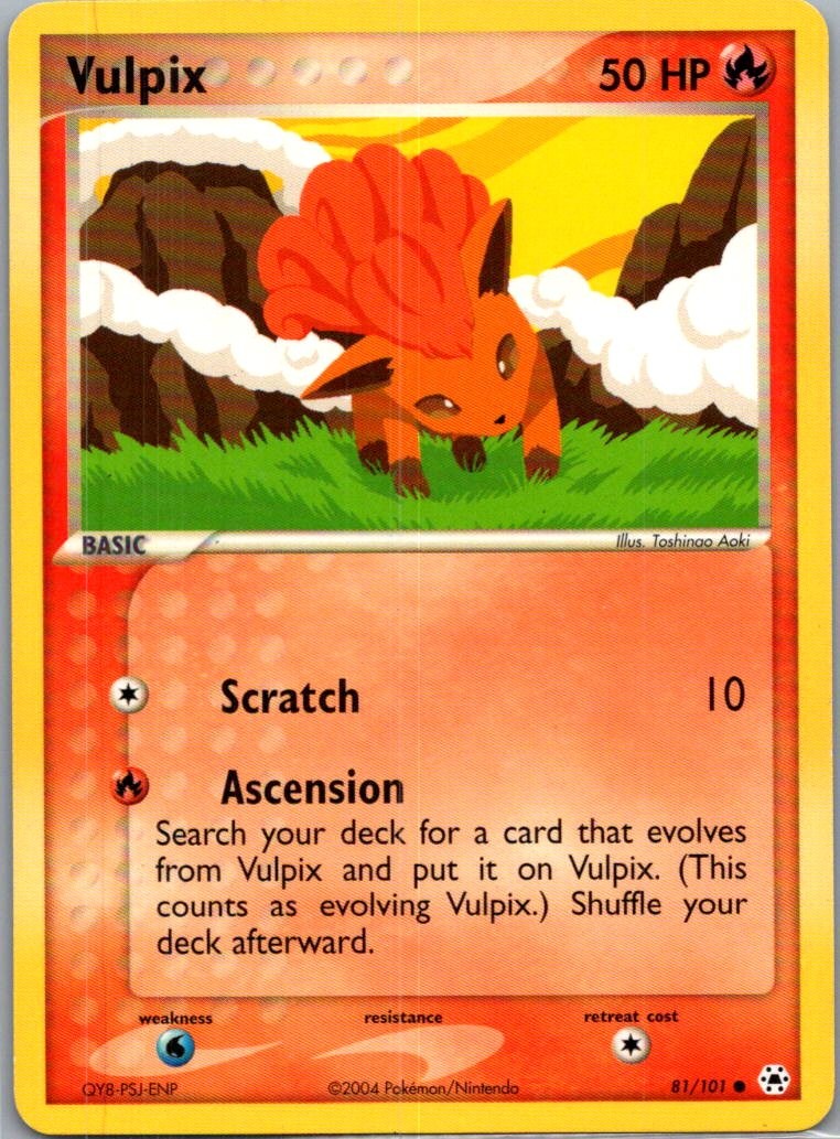 Vulpix 81/101 Common Hidden Legends Pokemon Lightly Played 1