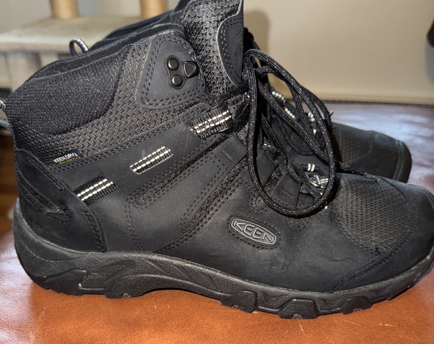 Keen Steens Mid Polar Nero 1023961 Stivali da trekking impermeabili da uomo taglia 11