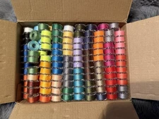 210 pcs Bobbins Sewing Thread, SizeA Class15 Prewound Bobbins 60WT