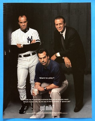 2000 Pat Riley Joe Torre Jeff Fisher GOT MILK Vintage Magazine Print Ad Coaches