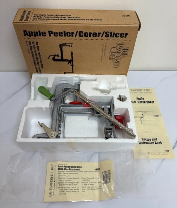 Vintage Pampered Chef Apple Peeler Corer Slicer Clamp Kitchen Tool
Opens in a new window or tab