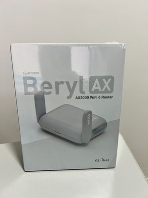 GL.iNet GL-MT3000 Tragbarer WiFi 6 Router Beryl AX, bis zu 3000Mbps