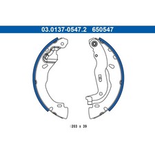 Bremsbackensatz ATE 03.0137-0547.2 für Renault Dacia Clio V Sandero III