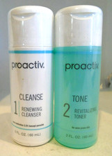 Proactiv Step 1 Cleanse Step 2 Tone 2 oz ea Acne Treatment System