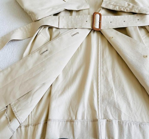 Gabardina BURBERRY LONDON Nova Check cinturón midi talla 38/US:S auténtica - Imagen 4 de 19