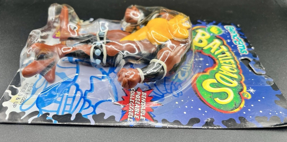 RARE 1992 Just Toys Ltd Tradewest Battletoads Pimple Bend-Ems
