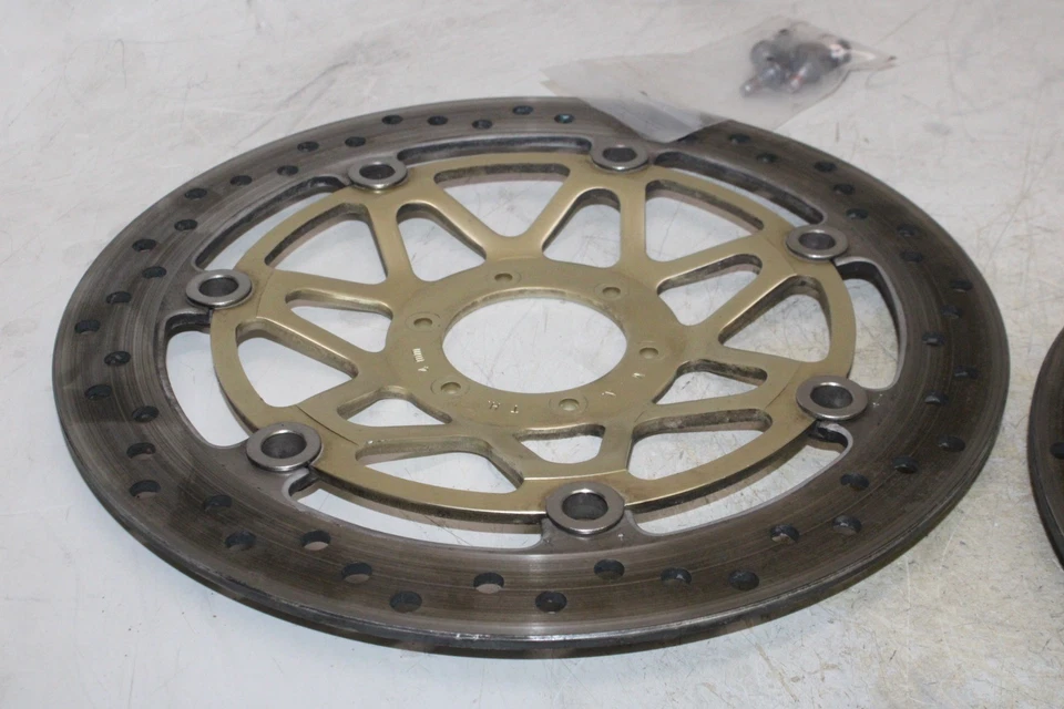 99-03 DISCOS ROTORES FRENO DELANTERO IZQUIERDO DERECHO HONDA CBR1100XX OEM Foto 3 de 4
