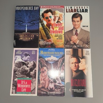 6-Movie VHS Lot: Jim Carrey, Michael Douglas, & Family Favorites
