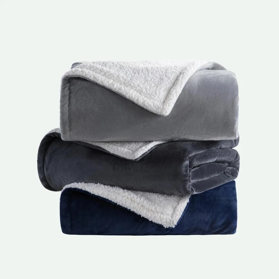 ETL Certified Heated Blanket – 62"x84" Sherpa, 4 Heat Settings, Auto-Off, Gray - Image 2 of 4