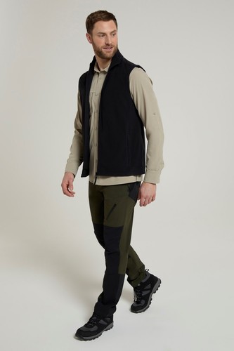 Gilet Uomo Mountain Warehouse Alder, Antivento E Impermeabile, Morbido Micropile, Leggero, Con Cerniera, Per Trekking E Città