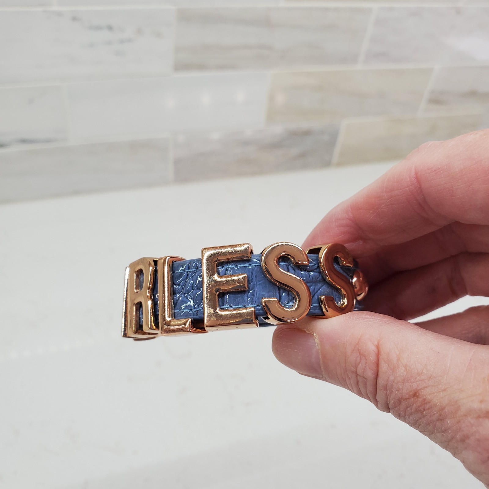 FEARLESS BCBGeneration Blue Snap Strap Bracelet L… - image 17