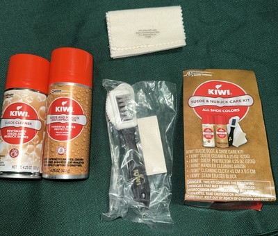 Kiwi Suede & Nubuck Leather Cleaner - 5.5 Oz Bottle, Dirt & Stain Remover
