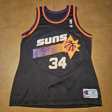 Vintage Champion Charles Barkley Phoenix Suns 34 Jersey Men's 44 Black