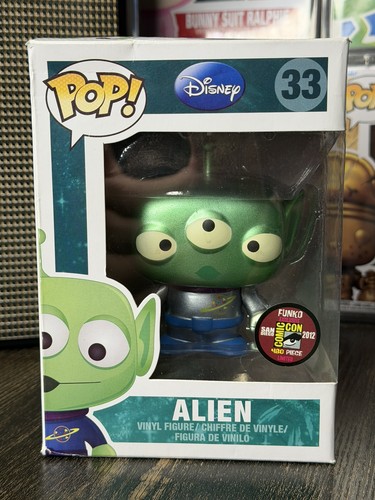 Funko Pop Disney Pixar Toy Story Metallic Alien SDCC LE 480 HEAVY DAMAGE W ARMOR