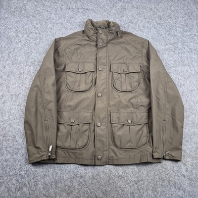 Barbour Jacket Mens Medium Green Ripstop Utility Waterproof Breathable Walking