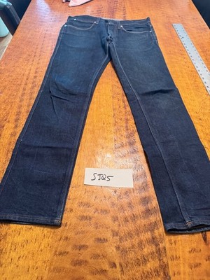 Acne Studios Ace Comfort RW Indigo Denim Jeans Slim Straight Mens 32x32 SJQ5