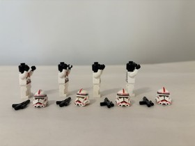 RARE LEGO Star Wars sw0189 4x Clone Shock Troopers Coruscant Guard Minifigs 7671